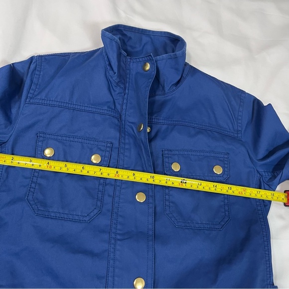 J. Crew Blue Utility Jacket with Gold Buttons - Picture 7 of 9